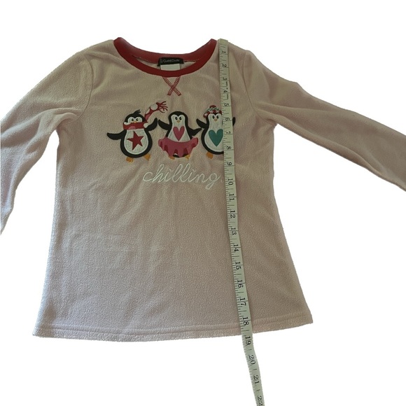 Cuddi Duds child’s Christmas three chilling penguins shirt. Size M 7/8 - Picture 3 of 8